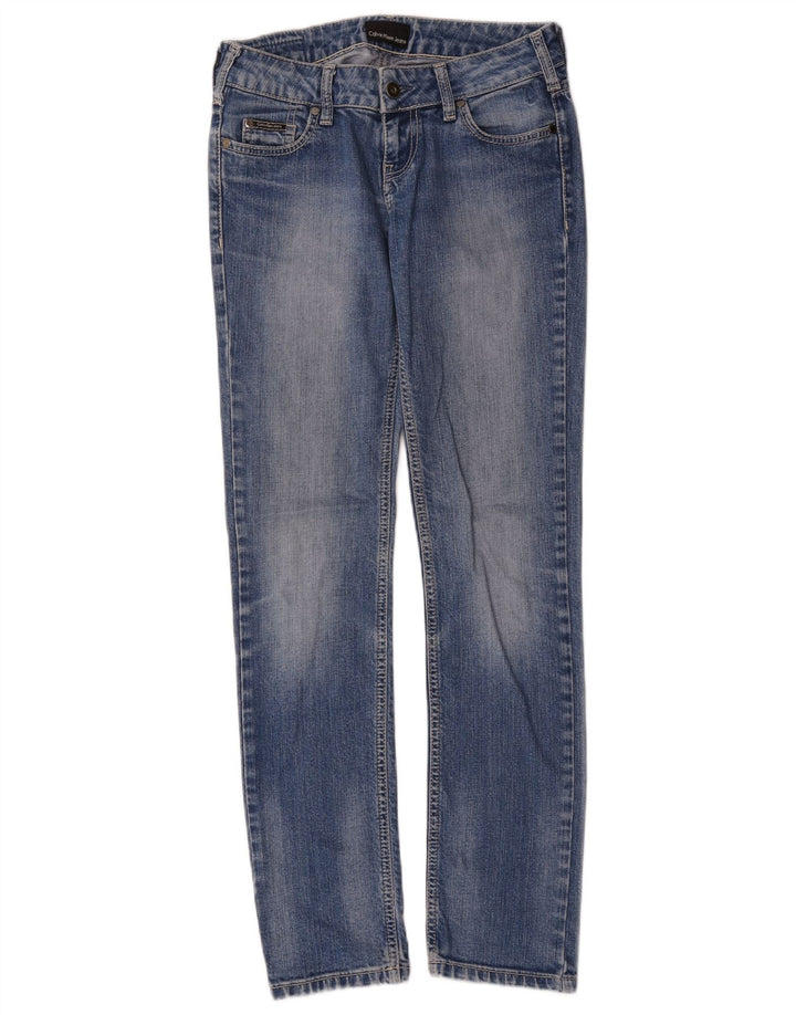 Calvin Klein Damen Slim Jeans W28 L30 Blau