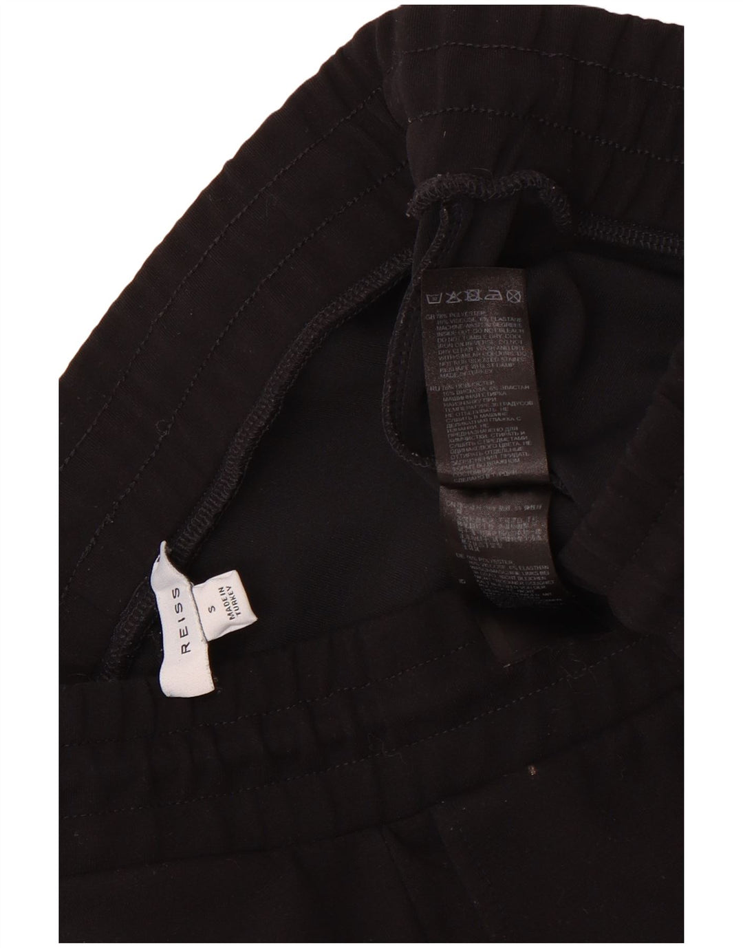 Reiss Herren-Trainingshose, Jogginghose, Größe S, Schwarz, Polyester