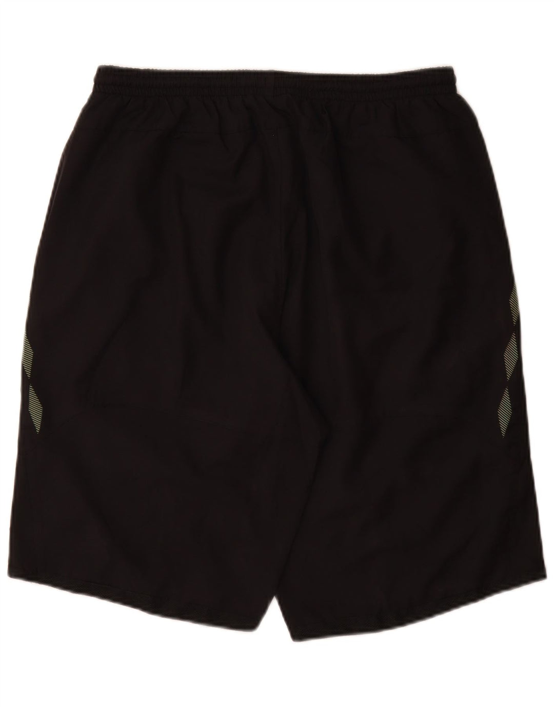 Umbro Herren-Sportshorts XL, schwarzes geometrisches Polyester