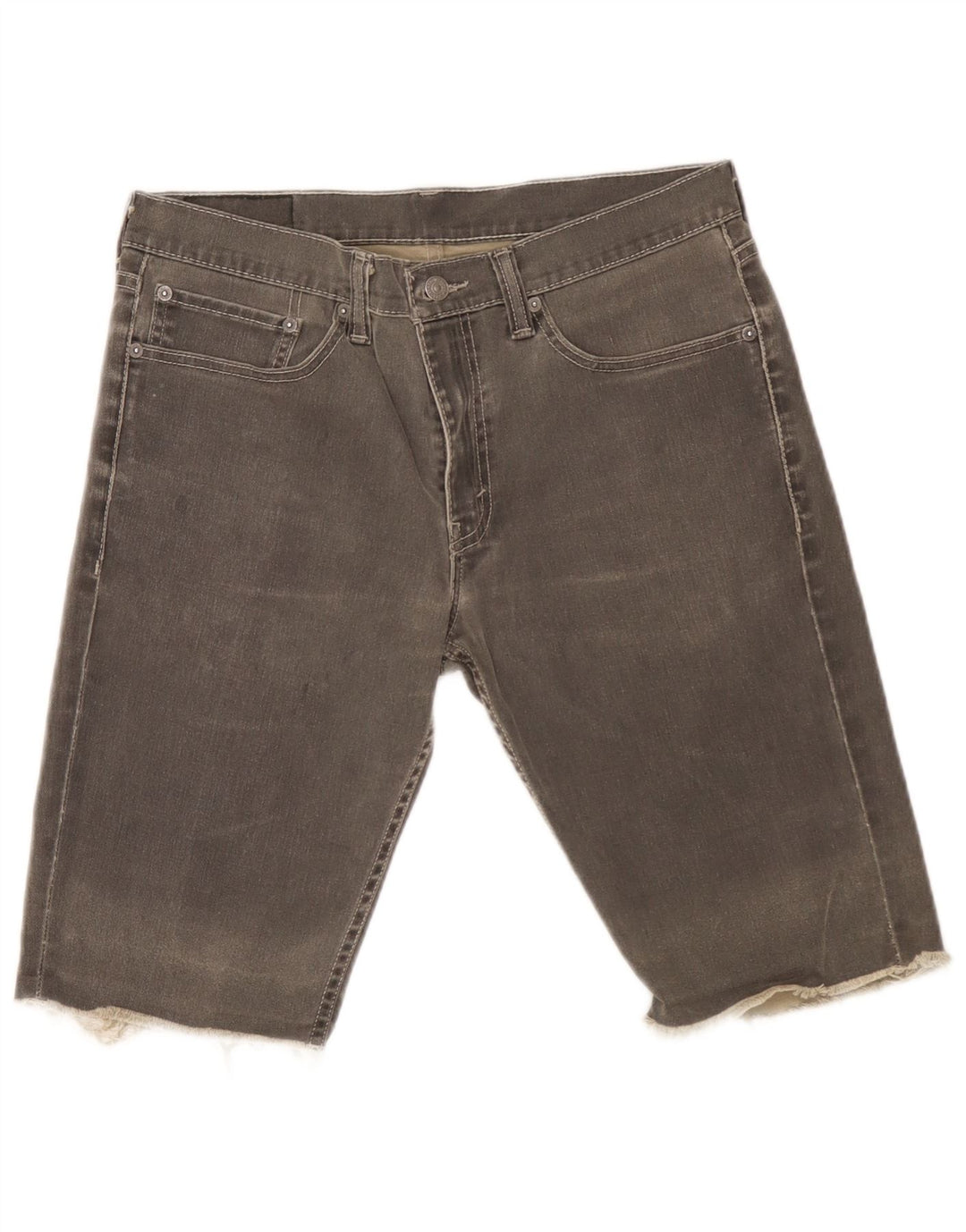 Levi's Herren-Jeansshorts, W34, groß, graue Baumwolle