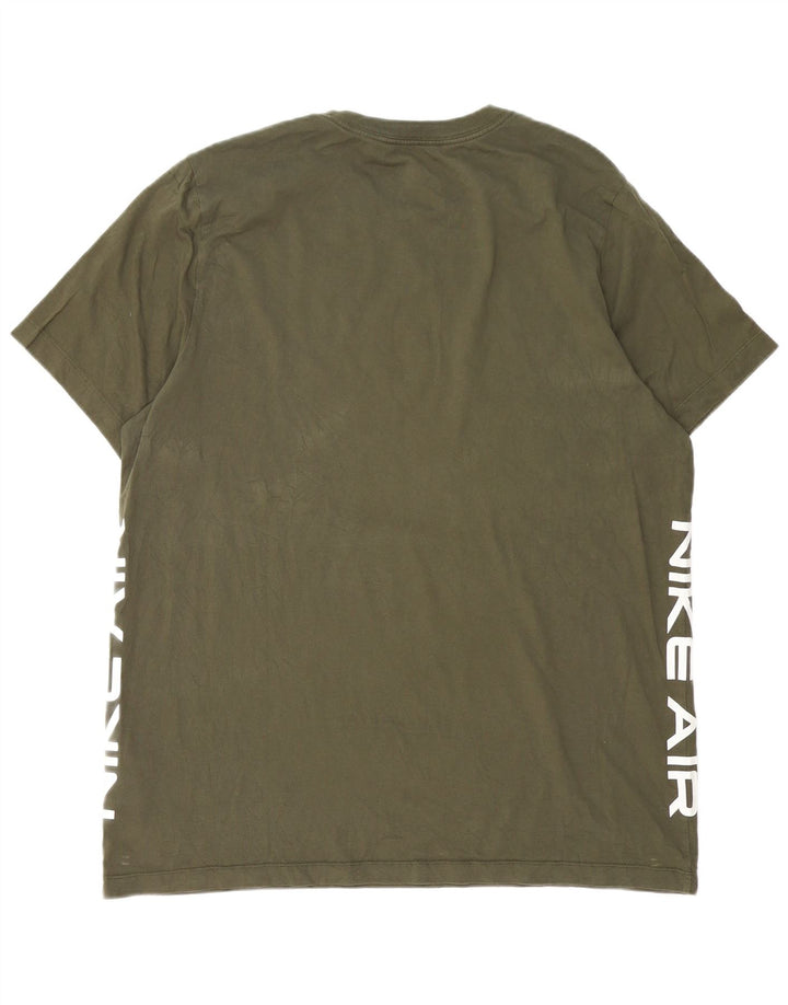 Nike Herren-T-Shirt mit Grafik, XL, grüne Baumwolle