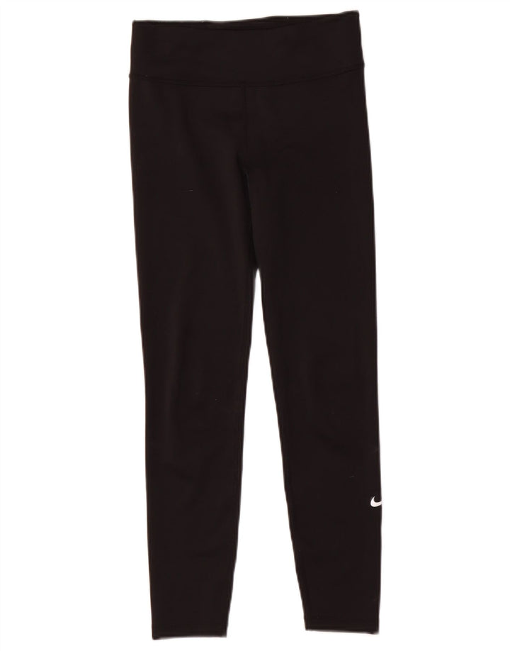 Nike Dri-Fit-Leggings für Mädchen, 10–11 Jahre, mittelgroßes schwarzes Polyester