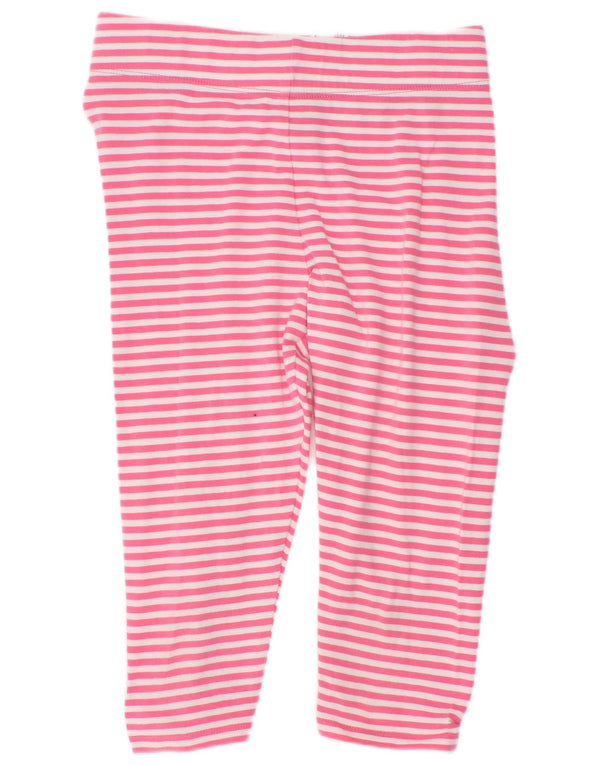 Boden Mädchen-Leggings, 6–7 Jahre, rosa gestreift, Baumwolle
