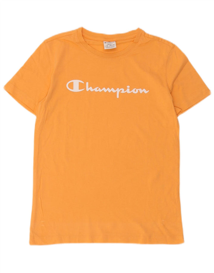 Champion Herren-T-Shirt mit Grafik, Größe S, Orange