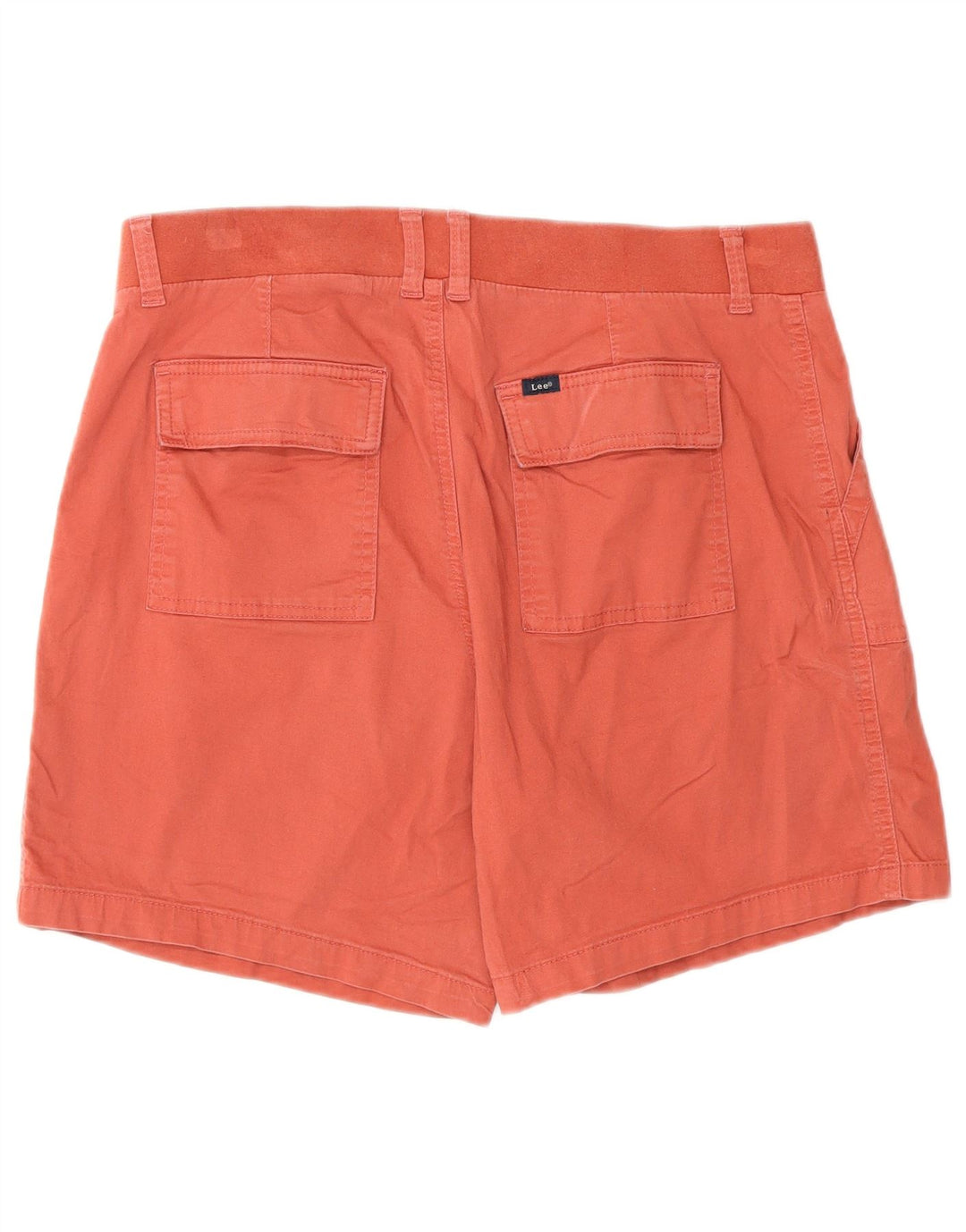 Lee Damen Regular Mid Rise Bermuda Shorts UA 14 XL W32 Orange Baumwolle