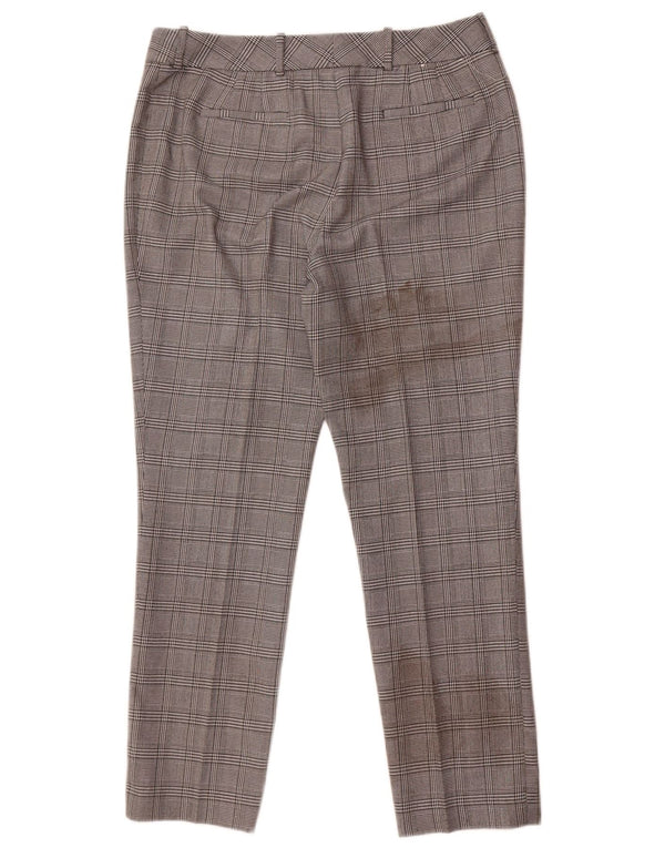 Calvin Klein Damen Freizeithose US 10 Large W32 L29 Grey Houndstooth