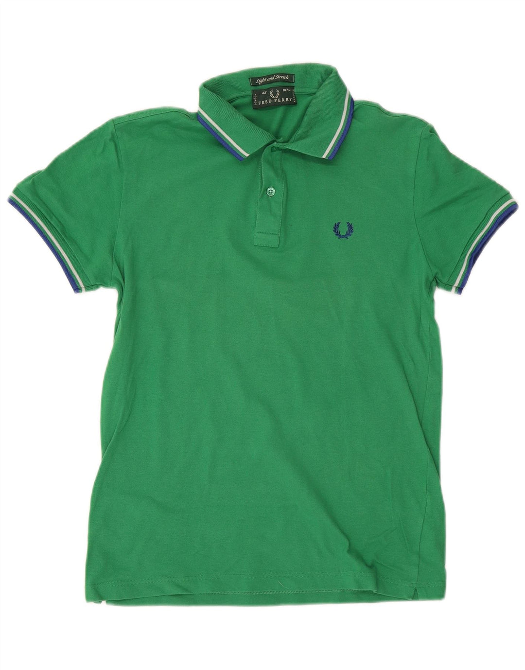 FRED PERRY Herren-Poloshirt aus mittelgrüner Baumwolle