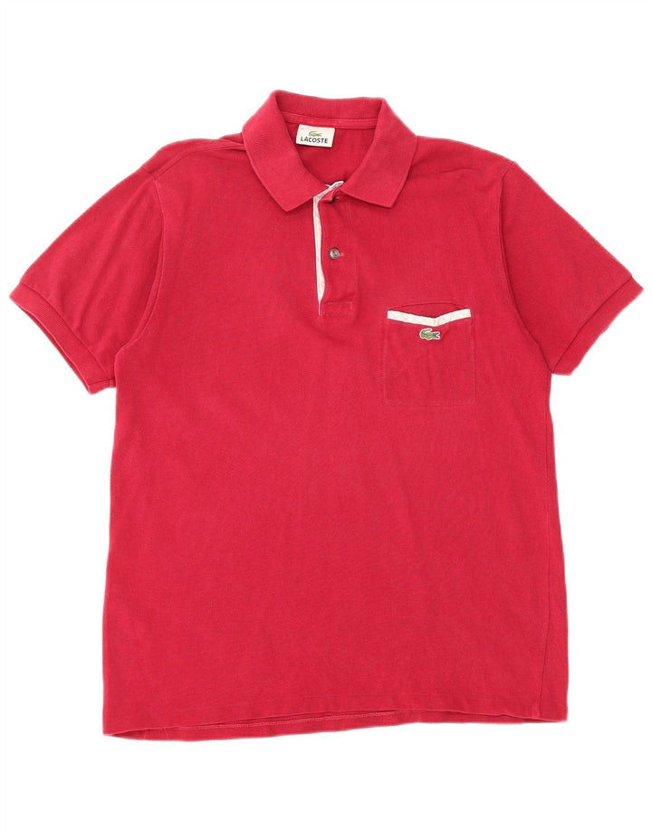 LACOSTE Herren-Poloshirt, Größe 3, klein, rosa Baumwolle