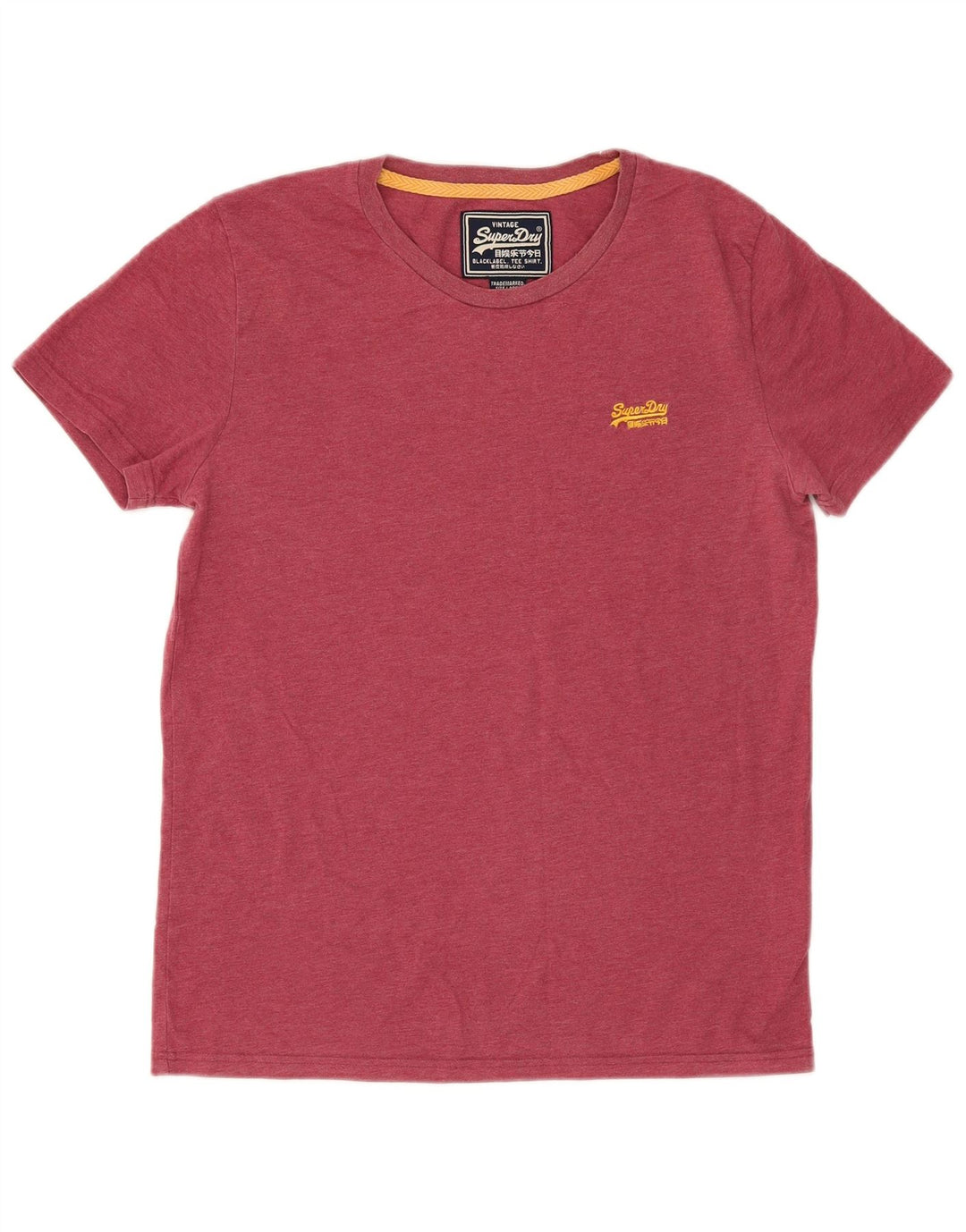 Superdry Herren-T-Shirt mit Grafik, Größe L, aus roter Baumwolle
