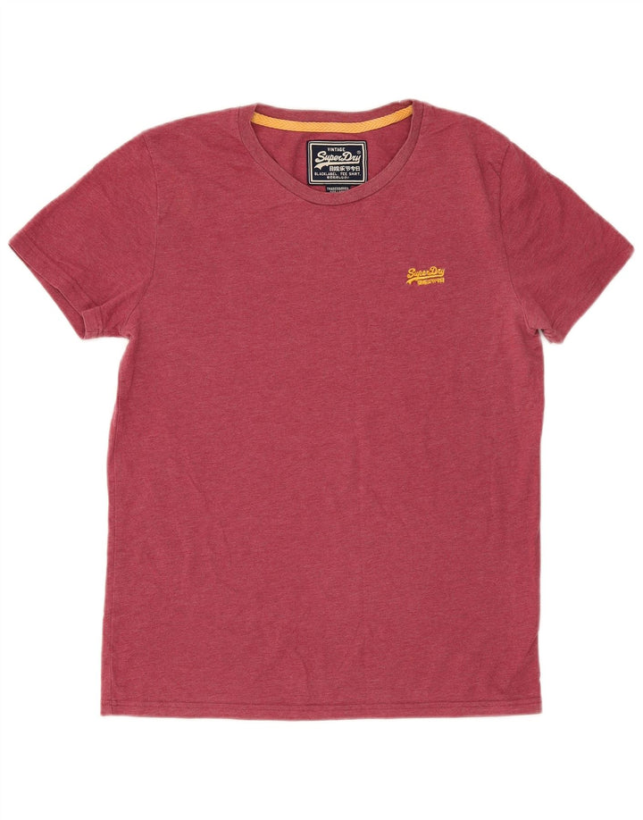 Superdry Herren-T-Shirt mit Grafik, Größe L, aus roter Baumwolle