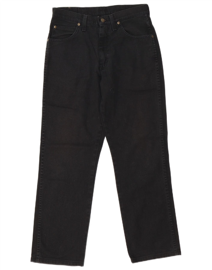 Wrangler Herren-Jeans mit normaler Passform, gerade Passform, W31, L29, schwarze Baumwolle