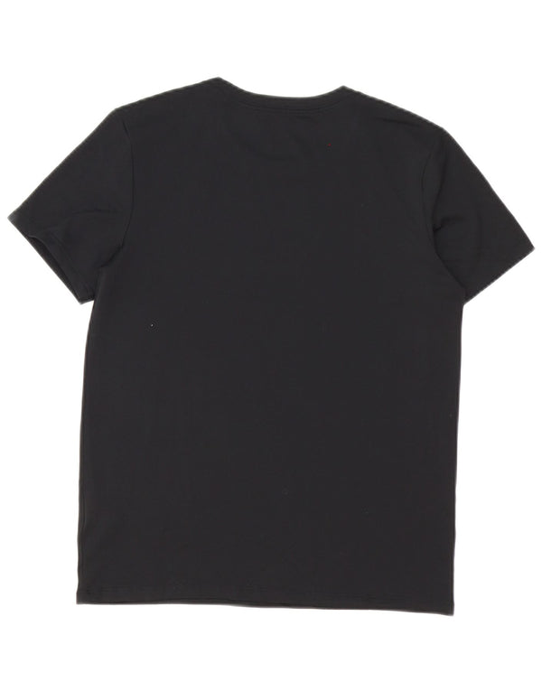 Nike Damen Dri Fit T-Shirt Top UK 6 XS Schwarz Polyester