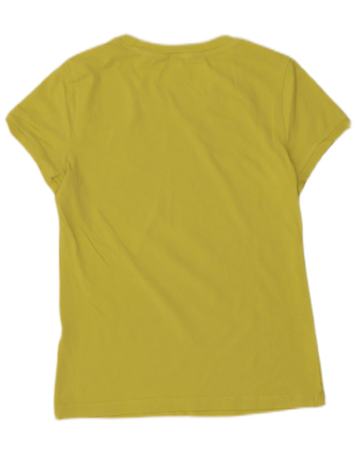 Adidas Damen T-Shirt Top UK 12 Mittelgelb
