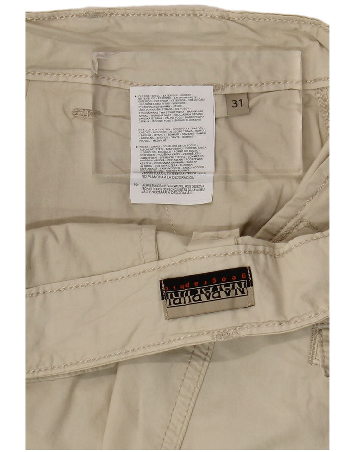Napapijri Herren Cargoshorts W31 Mittelbeige Baumwolle