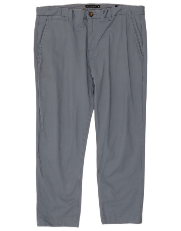 French Connection Herren Slim-Fit-Hose mit kurzem Schnitt, W36, L25, Blau