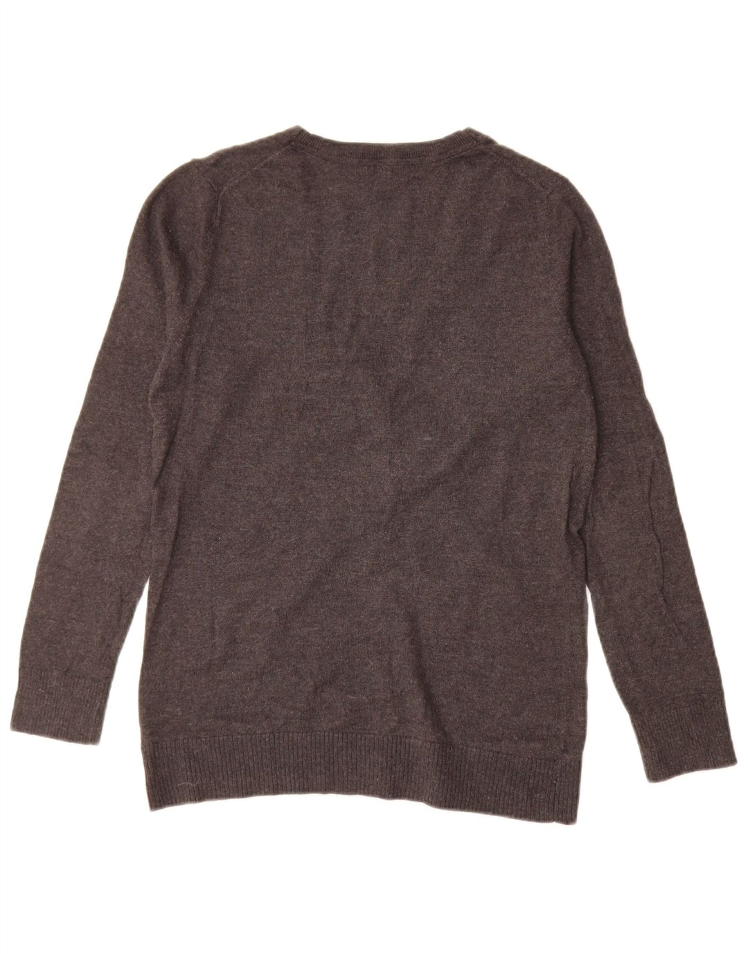 Gap Damen-Cardigan-Pullover UK 14 Mittelgraue Baumwolle