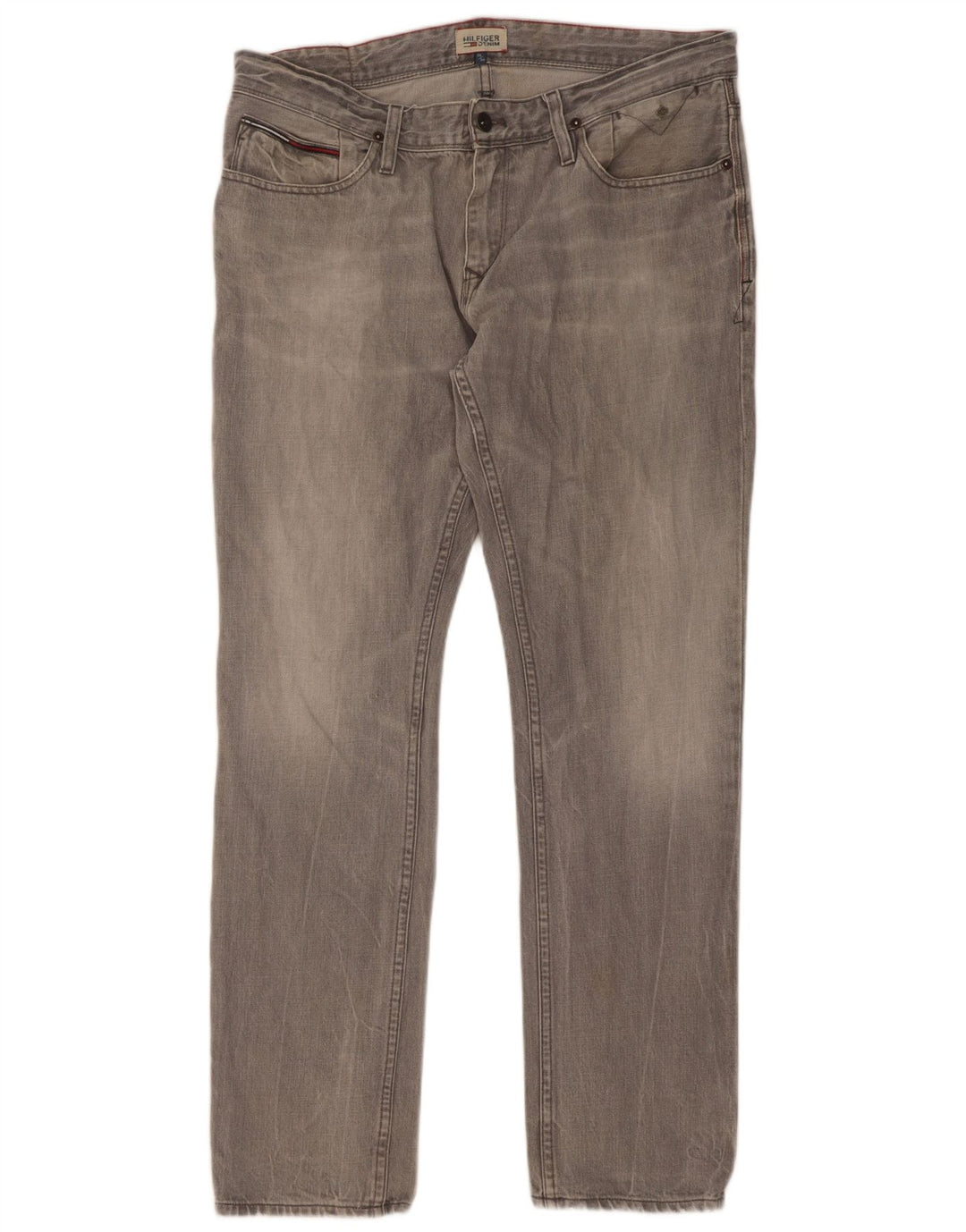 Tommy Hilfiger Herren Slim Jeans W36 L34 Grau