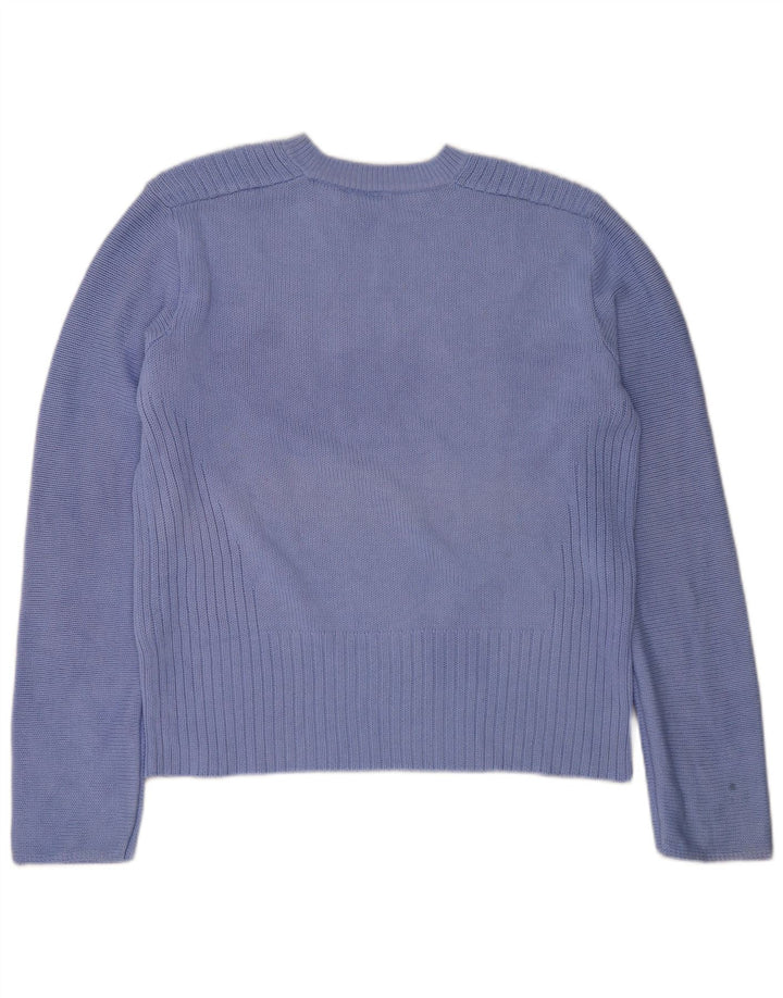 Puma Herren-Pullover mit Rundhalsausschnitt, groß, blaues Acryl