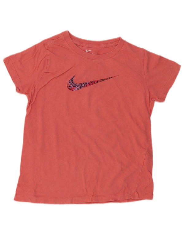 Nike Mädchen-T-Shirt mit Grafik, 12–13 Jahre, Größe L, Rosa, Baumwolle