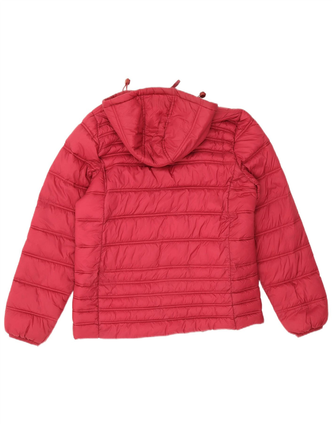 Crew Clothing Wattierte Damenjacke mit Kapuze, UK 12, Mittelrot, Polyamid