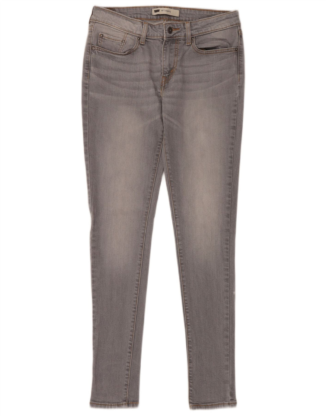 LEVI'S Damen 535 Legging Skinny Jeans W30 L32 Graue Baumwolle