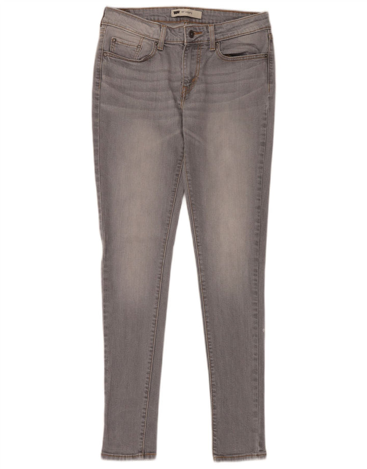 LEVI'S Damen 535 Legging Skinny Jeans W30 L32 Graue Baumwolle