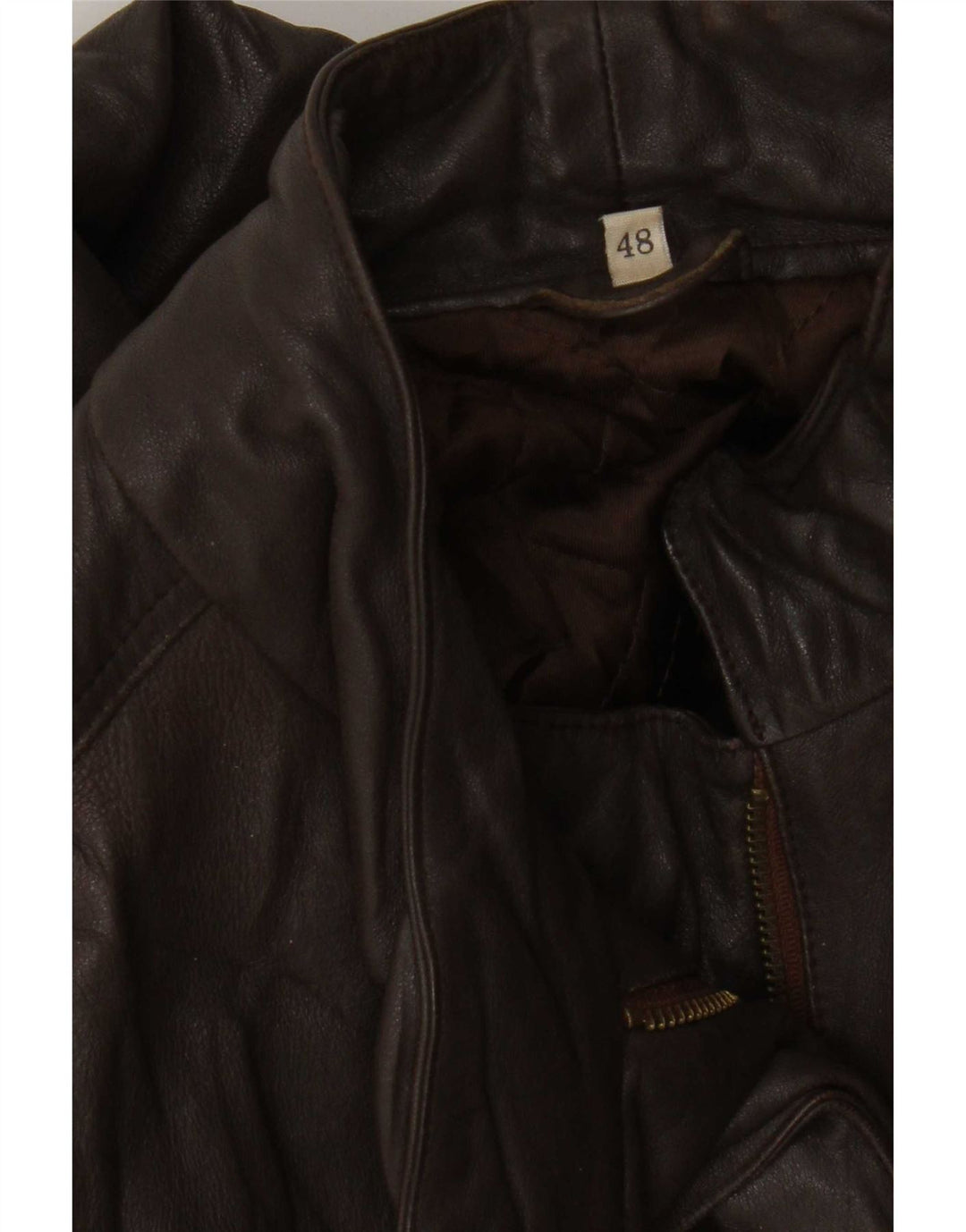 Vintage Damen Lederjacke EU 38 Mittelbraun