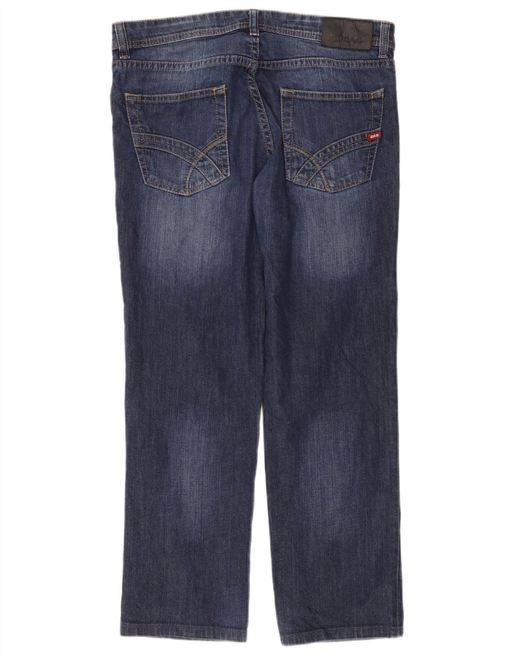 Gas Herren Straight Jeans W32 L28 Marineblau Baumwolle