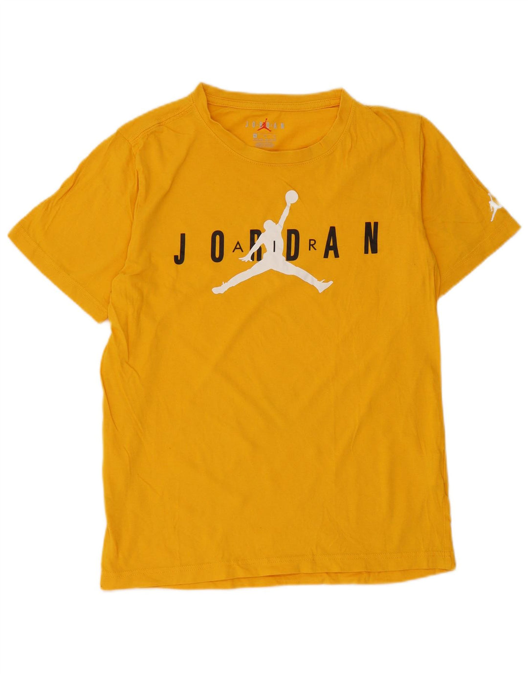 JORDAN Grafik-T-Shirt für Jungen, 13–14 Jahre, XL, gelbe Baumwolle