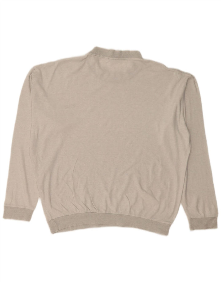 FILA Herren Loose Fit Top Langarm Mittelgrau