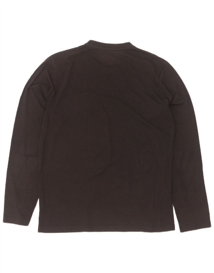 Rifle Mens Regular Fit Graphic Top Langarm XL Schwarz Baumwolle