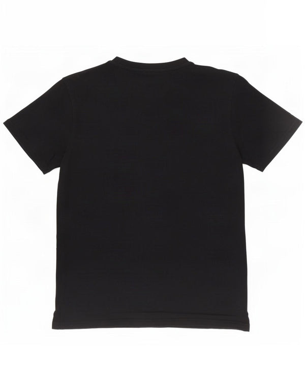 Kappa Herren T-Shirt mit Grafik, Größe L, Schwarz