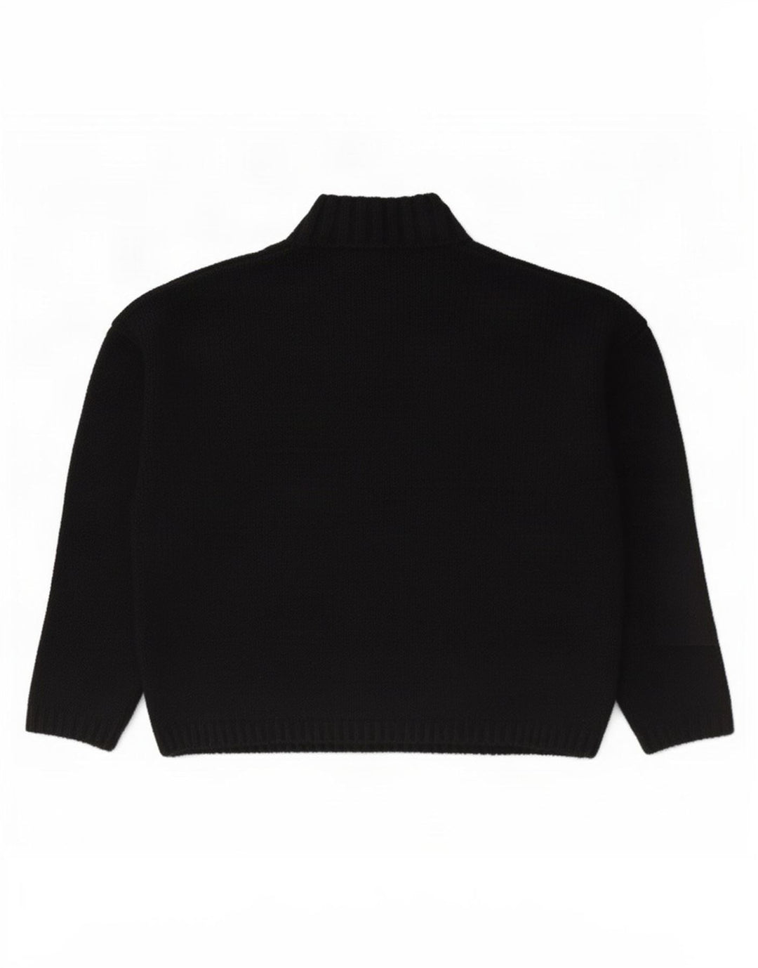 St. Bernard Rollkragenpullover für Damen, UK 14, Größe L, schwarze Wolle