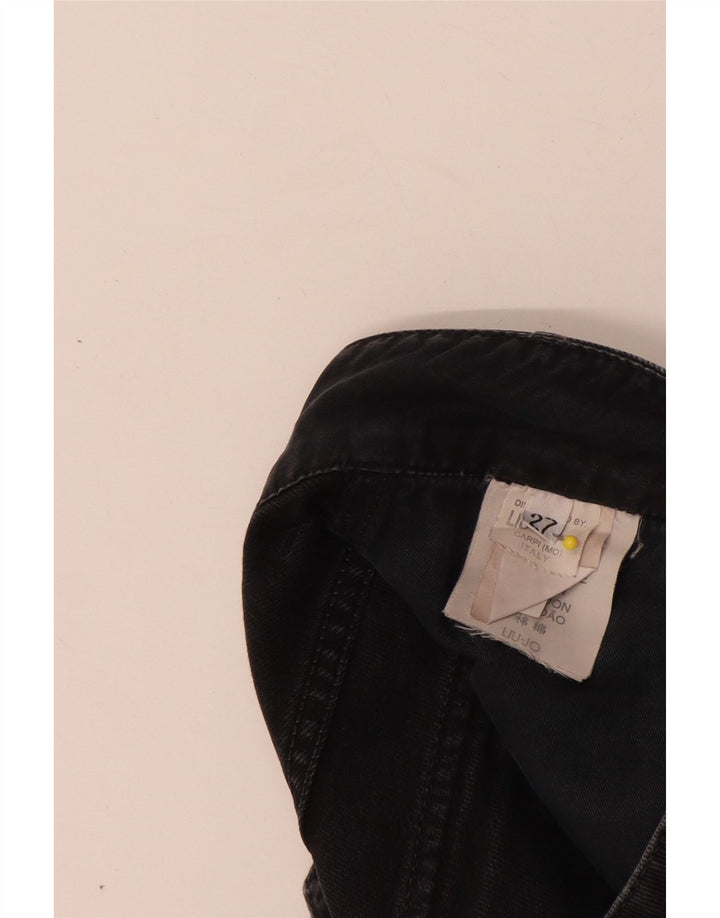 Liu Jo Damen Slim Jeans W27 L33 Schwarze Baumwolle