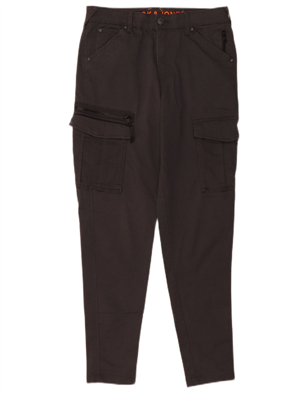 JACK & JONES Herren Slim Cargohose W30 L30 Graue Baumwolle
