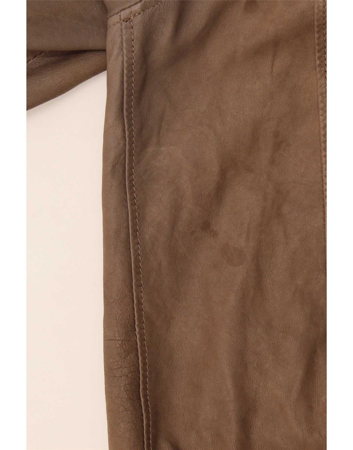 Jeckerson Herren Lederjacke UK 42 XL Braun