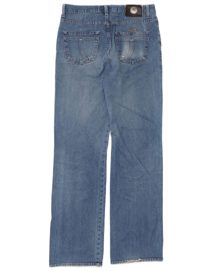 Trussardi Herren Bootcut Jeans W31 L32 Blaue Baumwolle