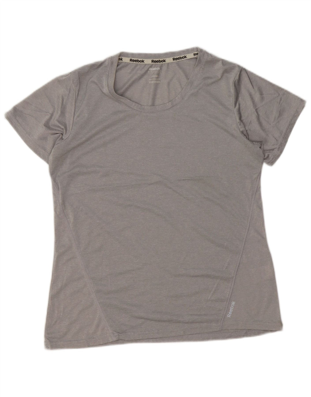 REEBOK Damen T-Shirt Top UK 16 Large Grau Polyester