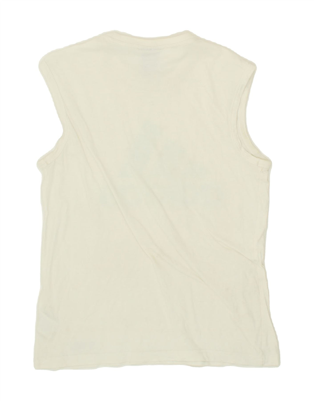 ADIDAS Mens Graphic Vest Top XS White Cotton Vintage Adidas and Second-Hand Adidas from Messina Hembry 