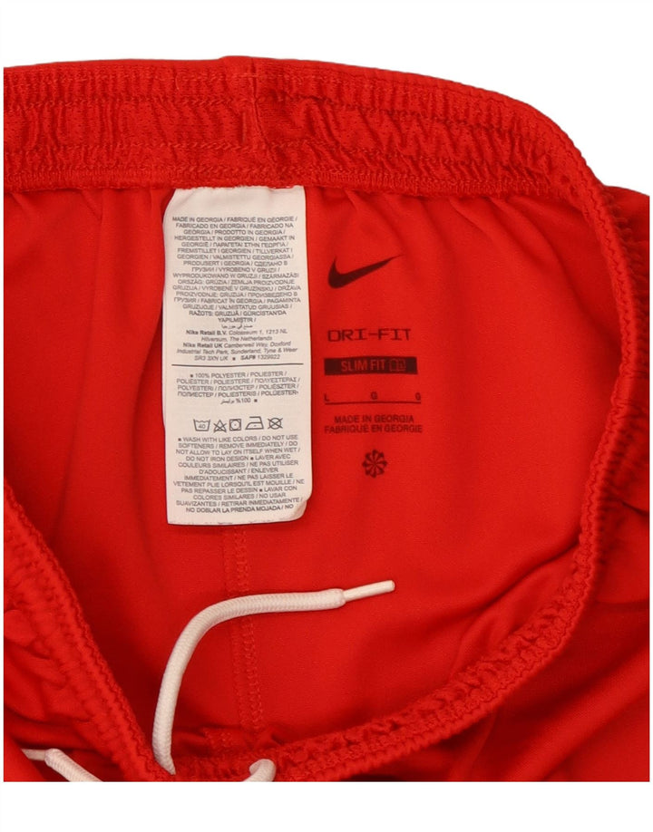 Nike Herren Dri Fit Slim Fit Sportshorts, großes rotes Polyester