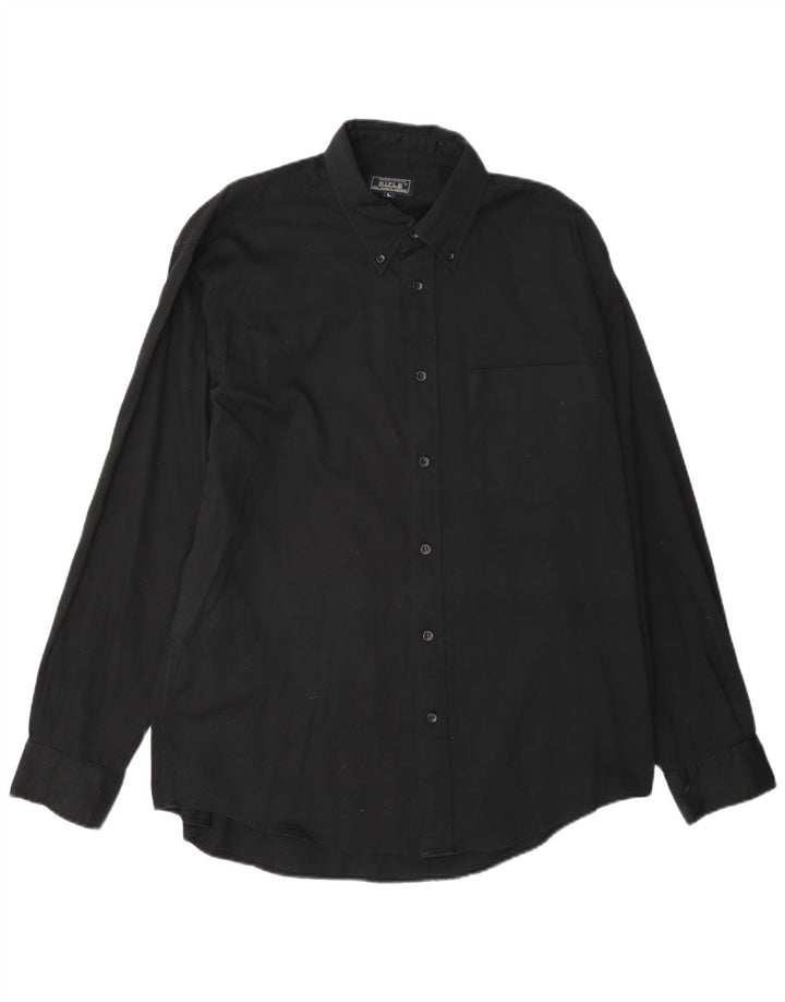 Gewehr-Herrenhemd, groß, Schwarz