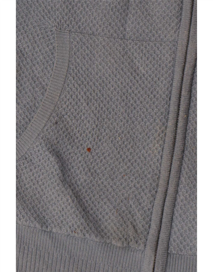 Marks & Spencer Herren-Cardigan mit Kapuze, mittelblaue Viskose