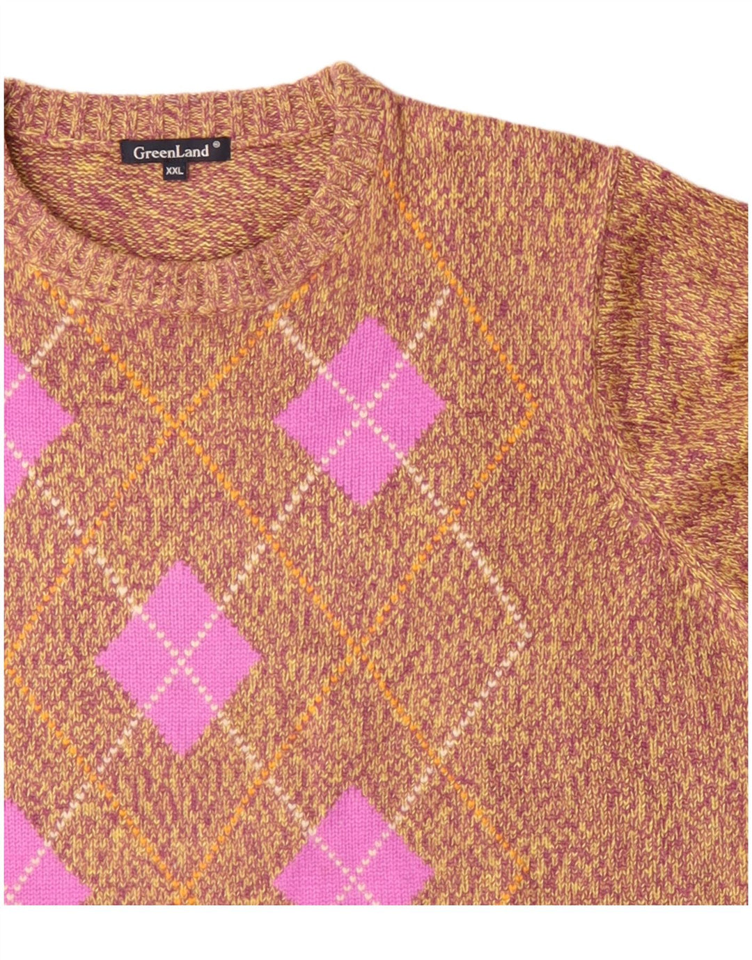 GRÖNLAND Damen UK 20 2XL Mehrfarbiges Argyle/Diamant-Acryl