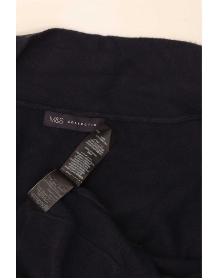 Marks & Spencer Damen Longline-Cardigan-Pullover UK 12 Medium Navy Blue