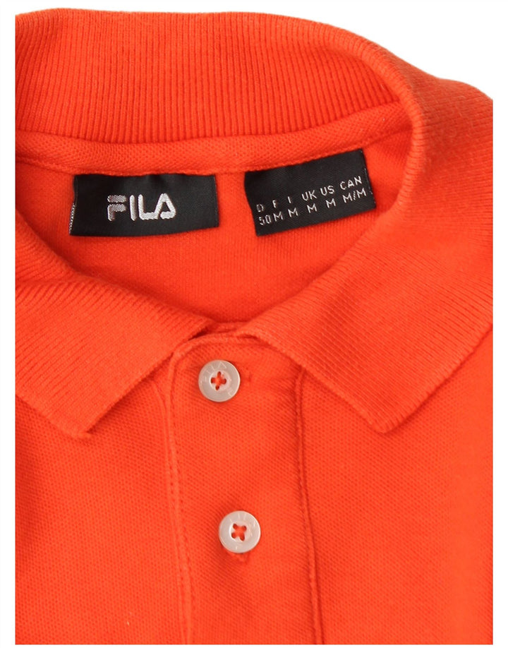 Fila Herren Poloshirt Mittelorange Baumwolle