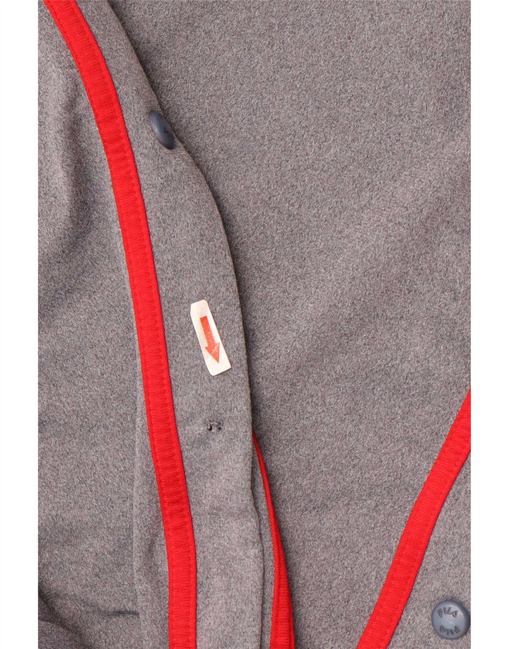 Fila Herren-Trainingshose, groß, graues Colourblock-Polyester