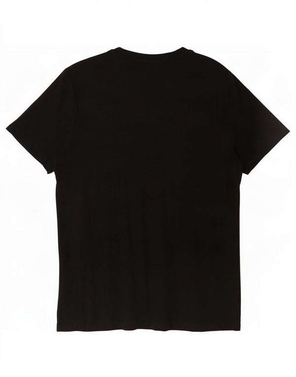 Hugo Boss Herren-T-Shirt mit Grafik, mittelschwarze Baumwolle