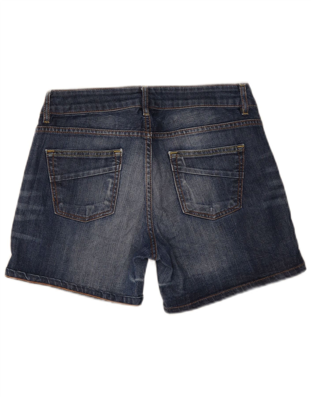 Massimo Dutti Damen Jeansshorts EU 38 Small W28 Blaue Baumwolle