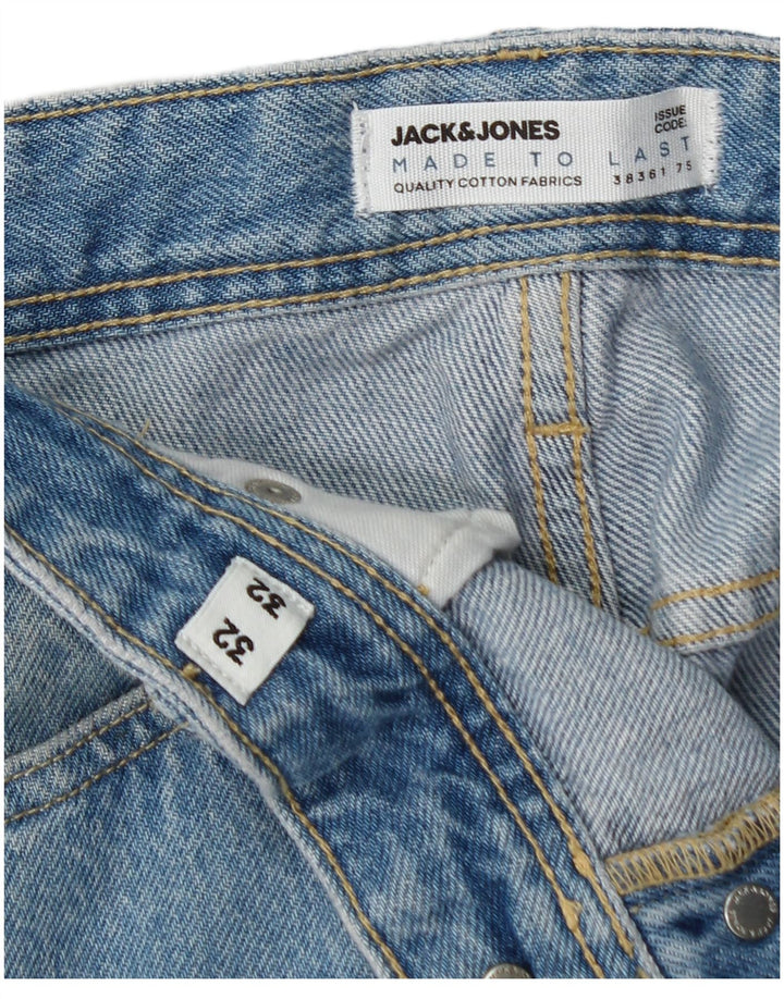 Jack & Jones Herren Eddie Loose Jeans W32 L32 Blaue Baumwolle