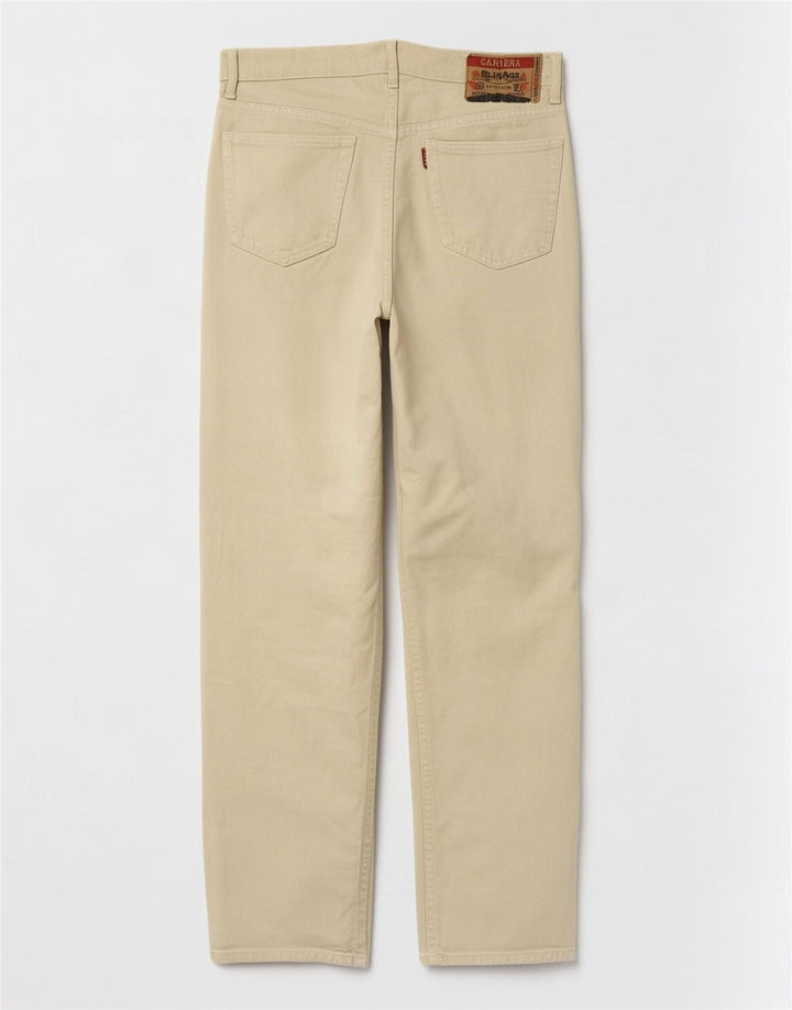 Carrera Herren Straight Jeans W36 L33 Beige Baumwolle
